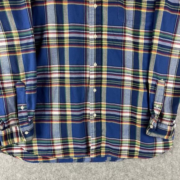 Polo Ralph Lauren Flannel Shirt Mens 2XLT Plaid Button Down Performance Preppy - Picture 3 of 13